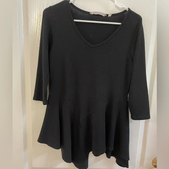 Soft surroundings tunic knit black size xs - Picture 1 of 3